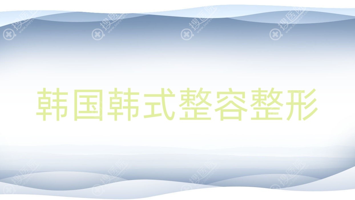 韩国韩式整容整形 整容整形韩式整容整形