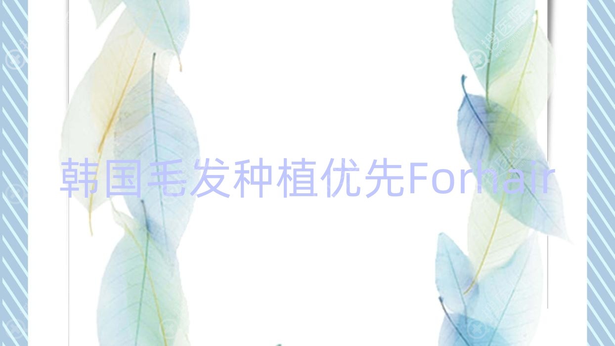 韩国毛发种植优先Forhair,\"韩国毛发种植专家Forhair：